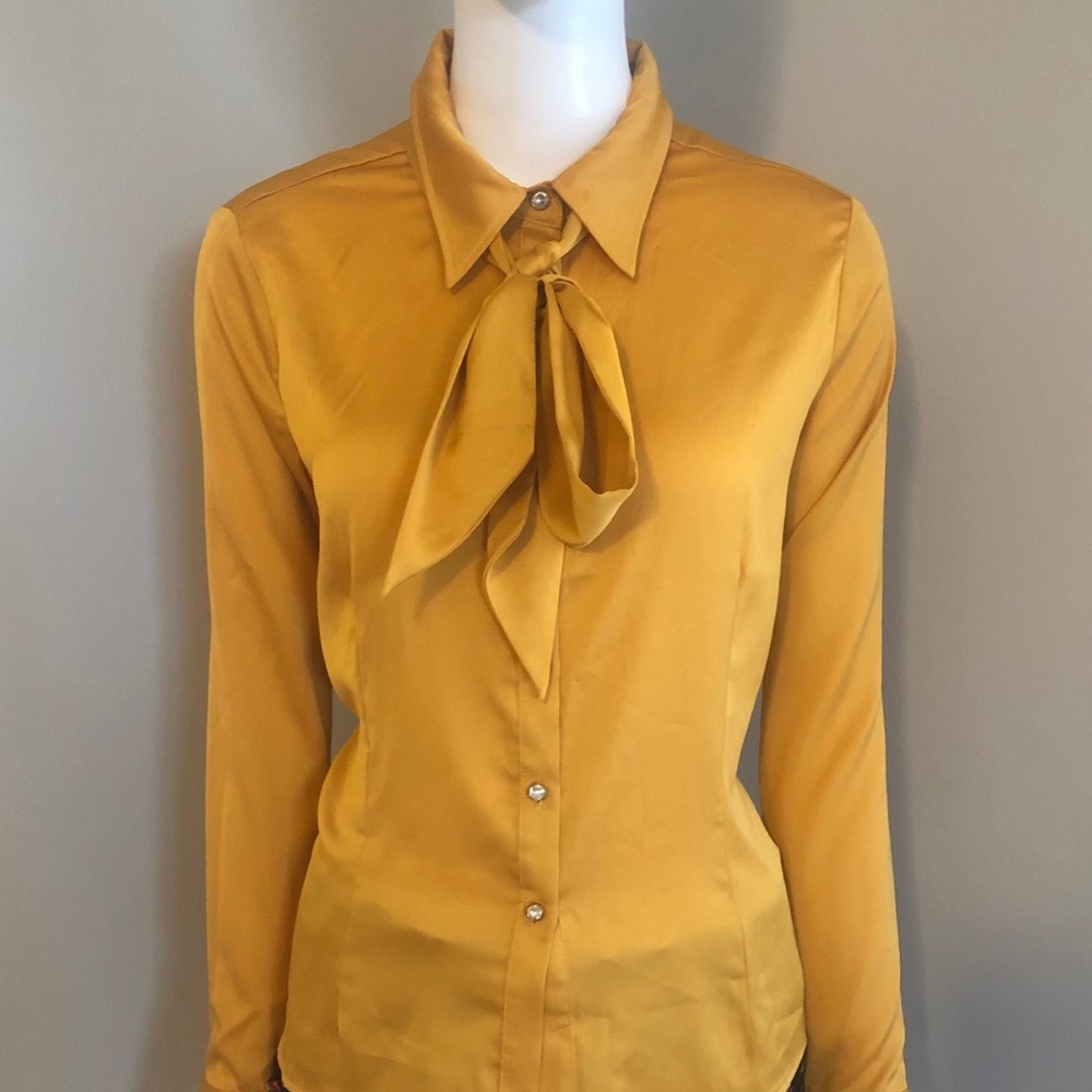 Bebe “Cameo” Bow Blouse.